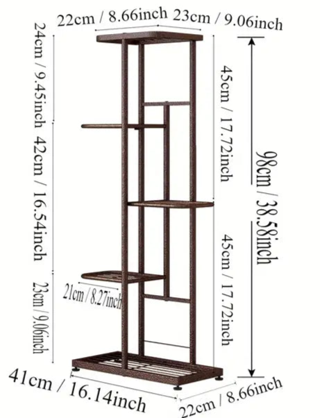 5-Tier Metal Plant Stand