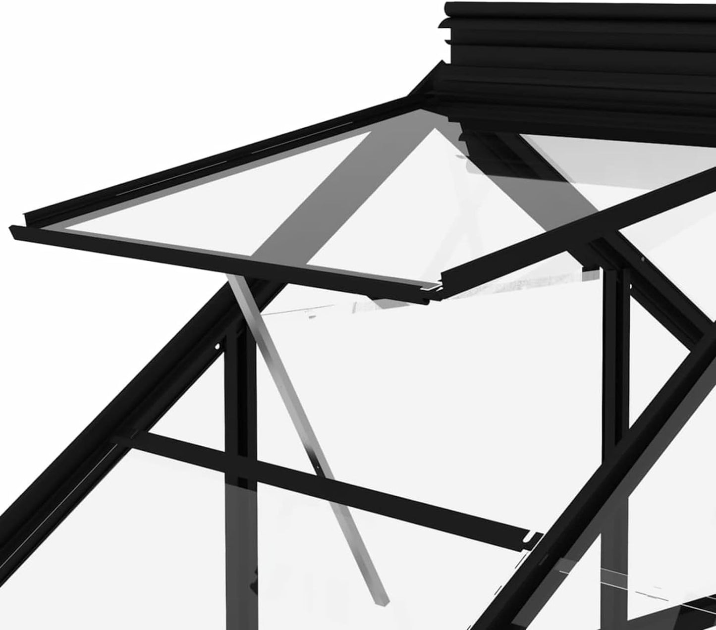 Garden Greenhouse with Anodized Aluminum Frame 155x200x191cm