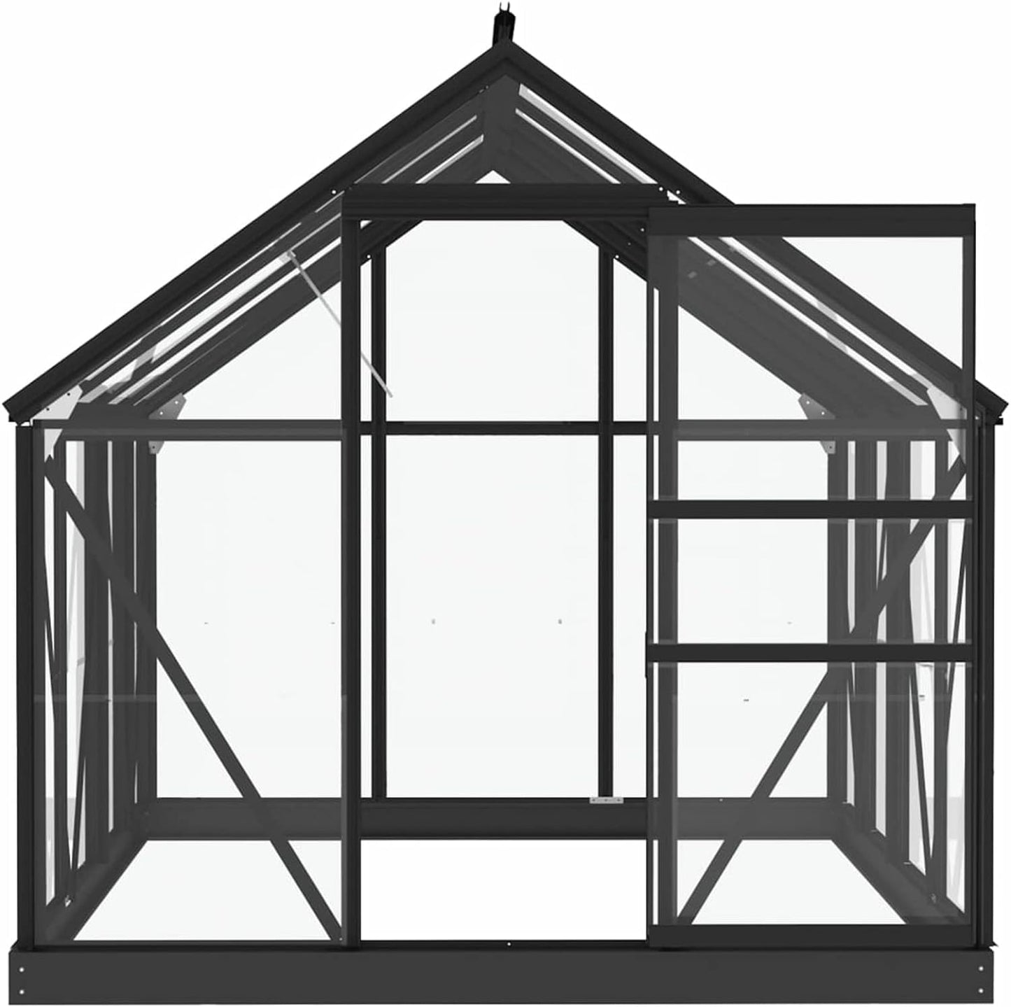 Garden Greenhouse with Anodized Aluminum Frame 155x200x191cm