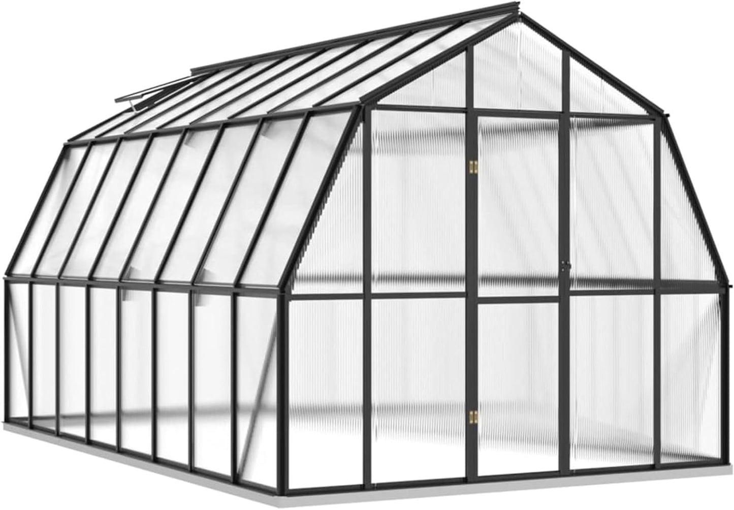 Garden Greenhouse with Anodized Aluminum Frame (Anthracite) 282x448x245cm