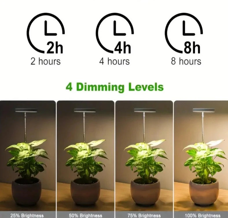 ProGrow Adjustable LED Grow Lights, 2-Pack