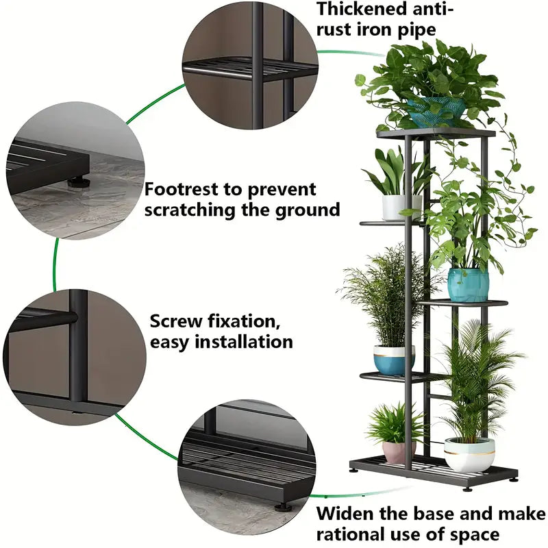 5-Tier Metal Plant Stand