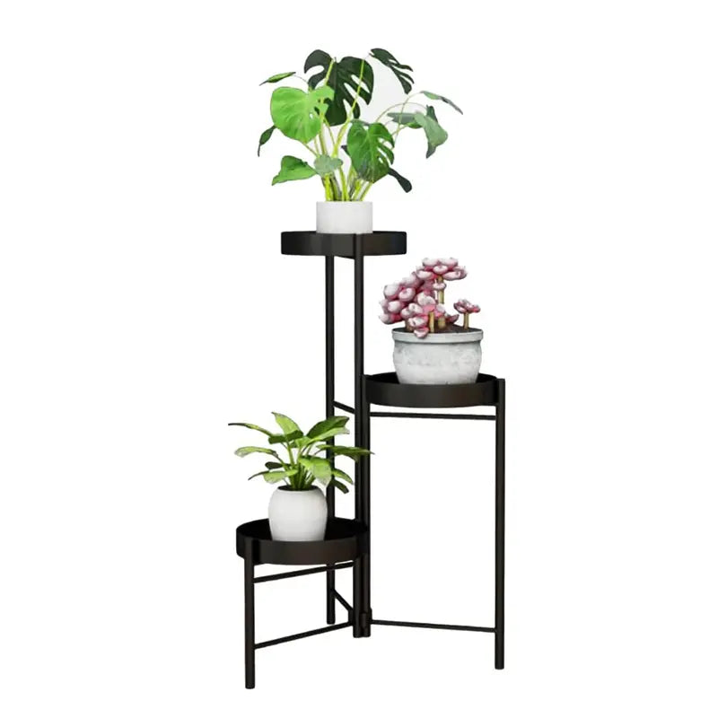 plant stands indoor metal 3-Tier Metal Plant Stand