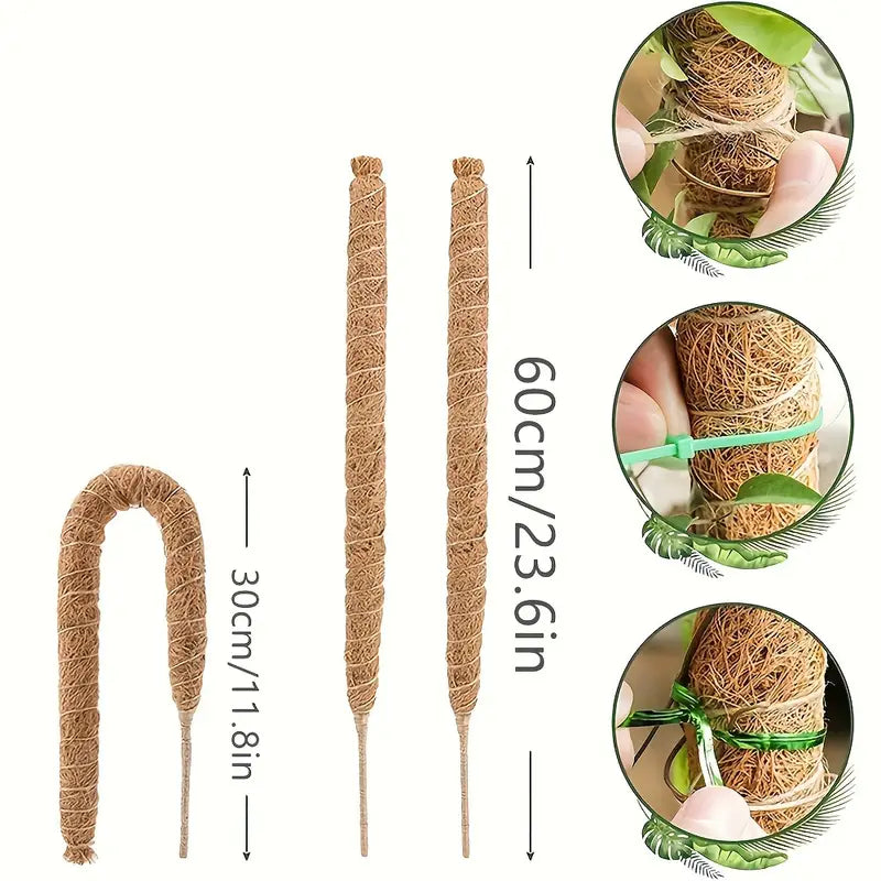 Flexible Brown Coconut Pole 1pc