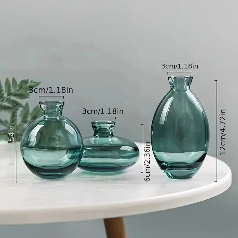 Set of 3 Modern Mini Vases